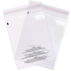 20- 12”x15” clear mailers. Large